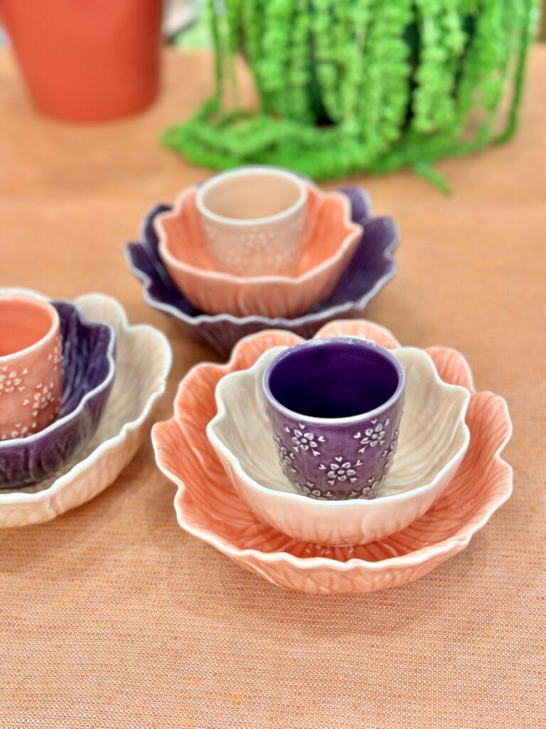 Ciotole Flora di ceramica Bordallo Pinheiro